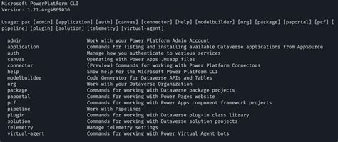 pcf cli|Getting Started with the Power Platform CLI